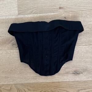 White Fox Bustier Strapless Bad At Love Size XS Black